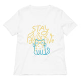 Stay Pawsitive Women's V-Neck Tee