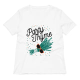 Party Thyme Women's V-Neck Tee