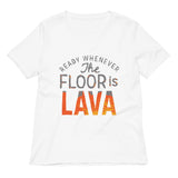 The Floor Is Lava Women's V-Neck Tee