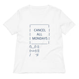 Cancel All Mondays Bunny Women's V-Neck Tee