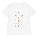 Energy Equals Milk Times Coffee Squared Women's V-Neck Tee