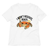I Won't Hesitate, Beach Women's V-Neck Tee