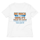 Be Nice Women's V-Neck Tee