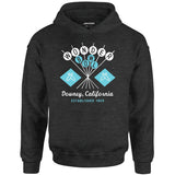 Wonder Bowl - Downey, CA - Vintage Bowling Alley - Unisex Hoodie