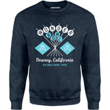 Wonder Bowl - Downey, CA - Vintage Bowling Alley - Unisex Sweatshirt
