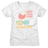 Woodstock - 3 Days Of Peace Womens T-Shirt