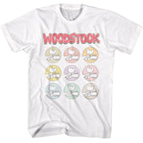 Woodstock - Multi Color Icons T-Shirt