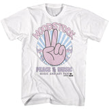 Woodstock - Peace Sign Boyfriend Tee