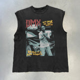 DMX HEAVYWEIGHT BLACK CUT- OFF T-SHIRT