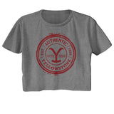 Yellowstone - Authentic Circle Womens Crop Tee