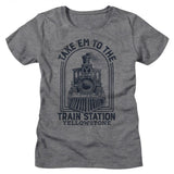 Yellowstone - To The Train Station Womens T-Shirt