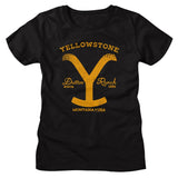 Yellowstone - Y With Horse Womens T-Shirt
