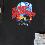 PLANET HOLLYWOOD 'SAN ANTONIO' HEAVY BLACK T-SHIRT