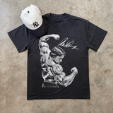 ARNIE 'FLEX' MR OLYMPIA HEAVYWEIGHT FADED BLACK T-SHIRT