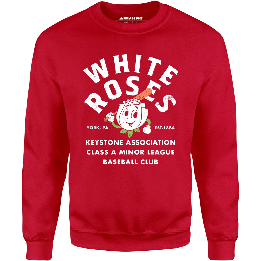 York White Roses - Pennsylvania - Vintage Defunct Baseball Teams - Unisex Sweatshirt