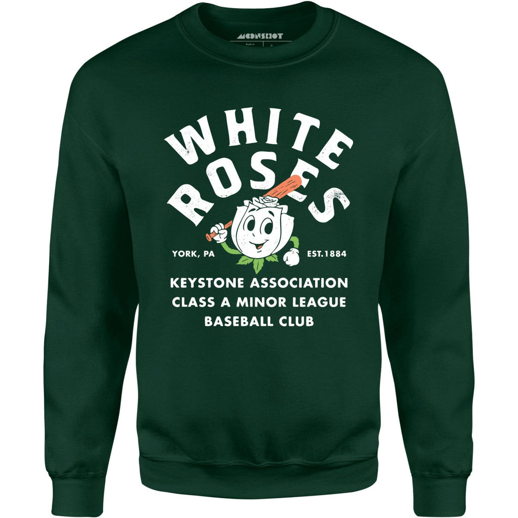 York White Roses - Pennsylvania - Vintage Defunct Baseball Teams - Unisex Sweatshirt