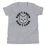 Don't Know Don't Care Kid's Youth Tee