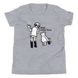 Shhh Coffee First Kid's Youth Tee