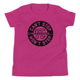 Can't Stop Won't Stop Kid's Youth Tee