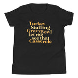 Turkey Stuffing Gravy Bowl Kid's Youth Tee