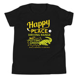 Happy Place Driving Range Kid's Youth Tee