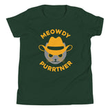 Meowdy Purrtner Kid's Youth Tee