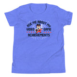 Ask Me About My Video Game Achievements Kid's Youth Tee
