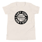 Can't Stop Won't Stop Kid's Youth Tee