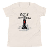 None Shall Pass Black Knight Kid's Youth Tee