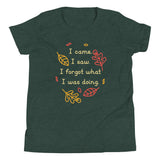 I Came. I Saw. I Forgot What I Was Doing. Kid's Youth Tee