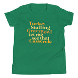 Turkey Stuffing Gravy Bowl Kid's Youth Tee