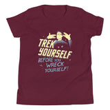 Trek Yourself Before You Wreck Yourself Kid's Youth Tee