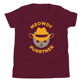 Meowdy Purrtner Kid's Youth Tee