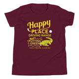 Happy Place Driving Range Kid's Youth Tee