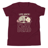 Life Hack Play Dead Kid's Youth Tee