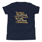 Turkey Stuffing Gravy Bowl Kid's Youth Tee