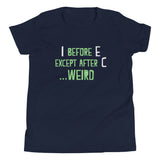 I Before E Except After C Kid's Youth Tee