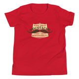 With Great Moustache Kid's Youth Tee