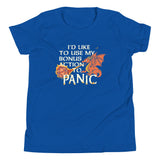 I'd Like To Use My Bonus Action To Panic Kid's Youth Tee
