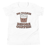 No Talkie Before Coffee! Kid's Youth Tee
