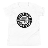Can't Stop Won't Stop Kid's Youth Tee