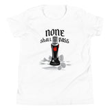 None Shall Pass Black Knight Kid's Youth Tee