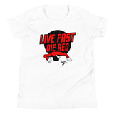Live Fast Die Red Kid's Youth Tee