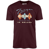 Zangs Bowl - Dallas, TX - Vintage Bowling Alley - Unisex T-Shirt