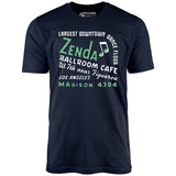 Zenda Ballroom Cafe - Los Angeles, CA - Vintage Nightclub - Unisex T-Shirt