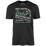 Zenda Ballroom Cafe - Los Angeles, CA - Vintage Nightclub - Unisex T-Shirt