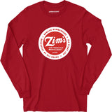 Zim's Hamburgers - San Francisco, CA - Vintage Restaurant - Long Sleeve T-Shirt
