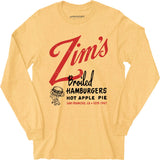 Zim's Hamburgers v1 - San Francisco, CA - Vintage Restaurant - Long Sleeve T-Shirt