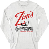 Zim's Hamburgers v1 - San Francisco, CA - Vintage Restaurant - Long Sleeve T-Shirt