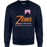 Zim's Hamburgers v3 - San Francisco, CA - Vintage Restaurant - Unisex Sweatshirt